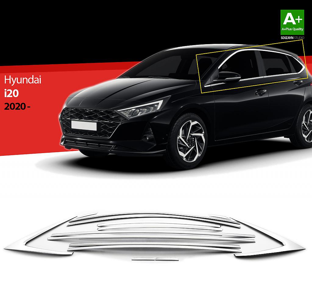 Nerez li�ty oken dve�� Hyundai I20 III