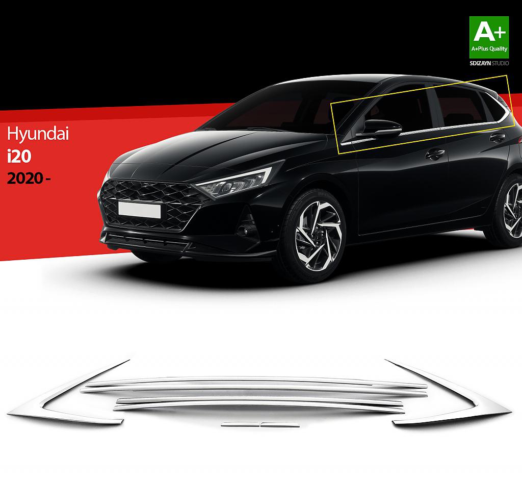 Nerez li�ty spodn� hrany oken dve�� Hyundai I20 III