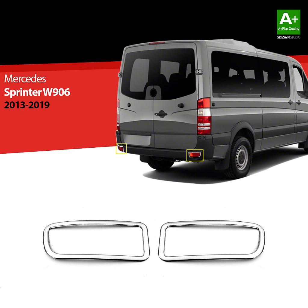 Nerez r�me�ky reflektor� zadn�ho n�razn�ku Mercedes Sprinter W906 - 2 ks