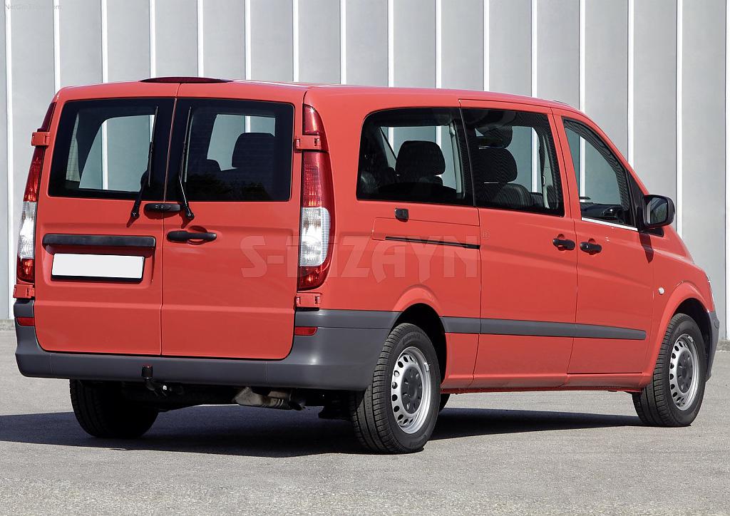 Nerez lišty spodní hrany oken dveří Mercedes Vito W639 FL