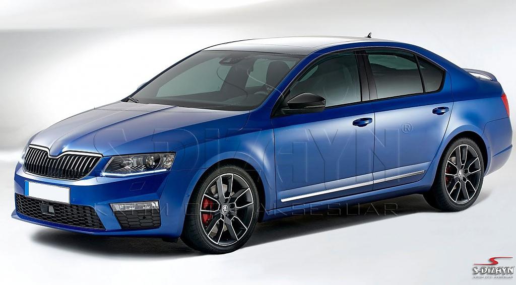 Nerez + ABS li�ty dve�� �koda Octavia III