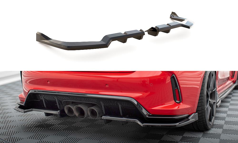 Zadní spoiler nárazníku V.2 Honda Civic Type-R Mk 11 s žebrováním