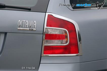 R�me�ky zadn�ch sv�tel �koda Octavia II Combi - chrom