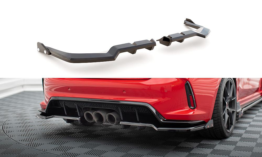 Zadní spoiler nárazníku V.1 + Flaps Honda Civic XI Type-R s žebrováním