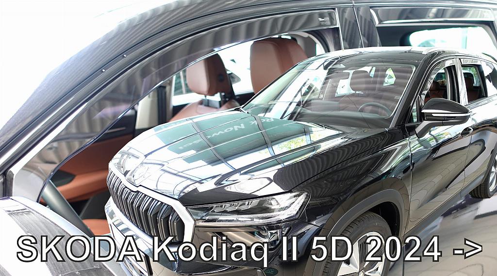 Deflektory-ofuky oken koda Kodiaq II 5dv. (+ zadn)