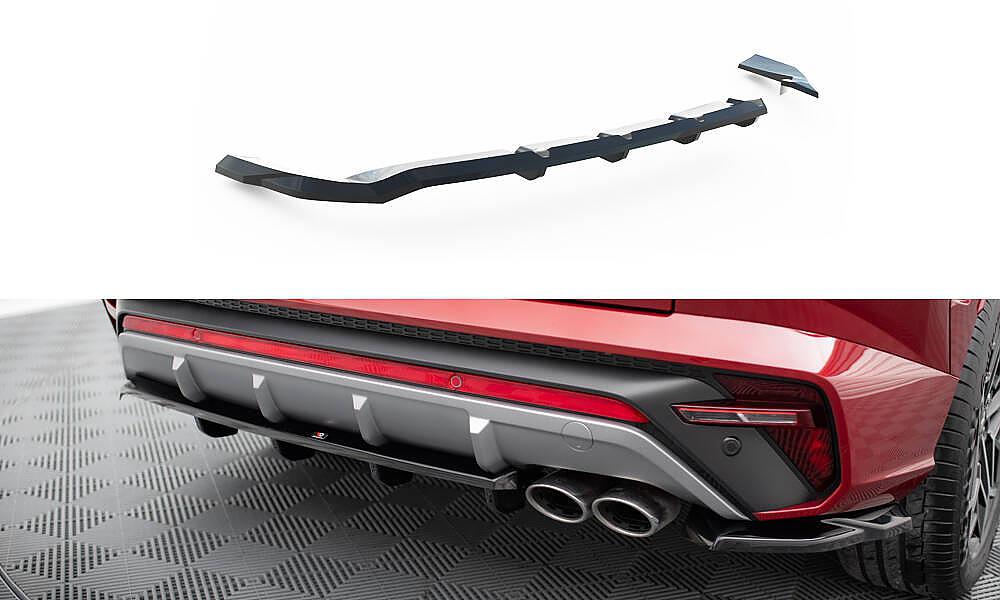 Zadn� spoiler n�razn�ku Hyundai Tucson N-Line Mk4 s �ebrov�n�m