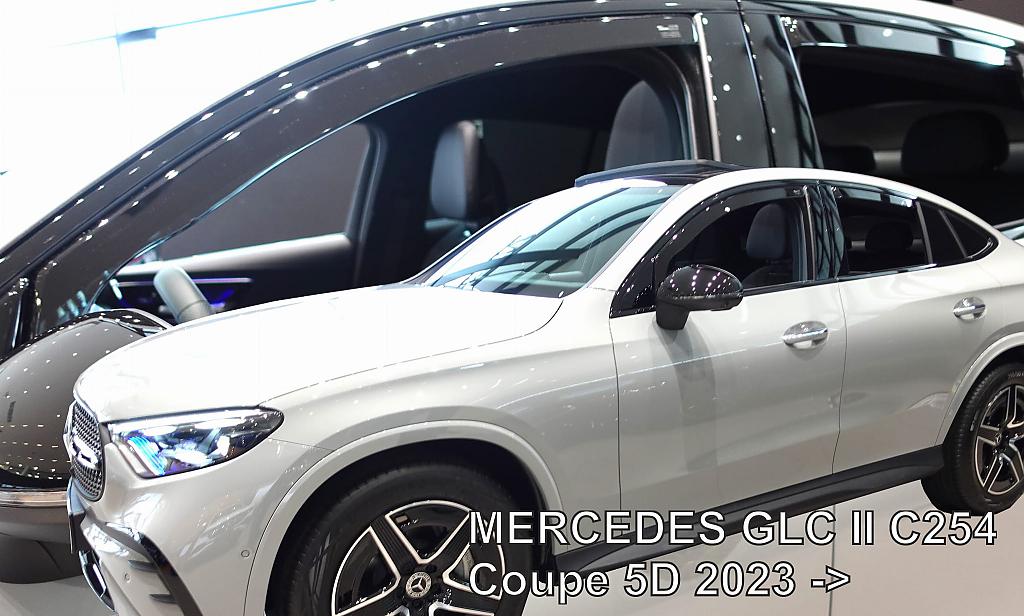 Deflektory-ofuky oken Mercedes GLC II C254 5dv��. (+ zadn�)