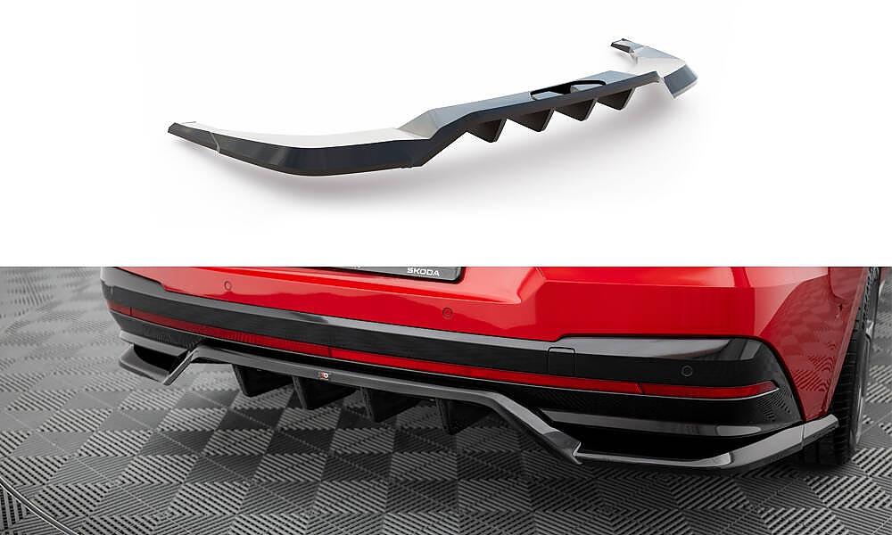 Zadn� spoiler n�razn�ku �koda Enyaq Coupe iV RS s �ebrov�n�m
