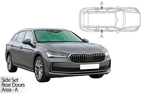 Slune�n� clony CarShades �koda Superb 5-dve�. 