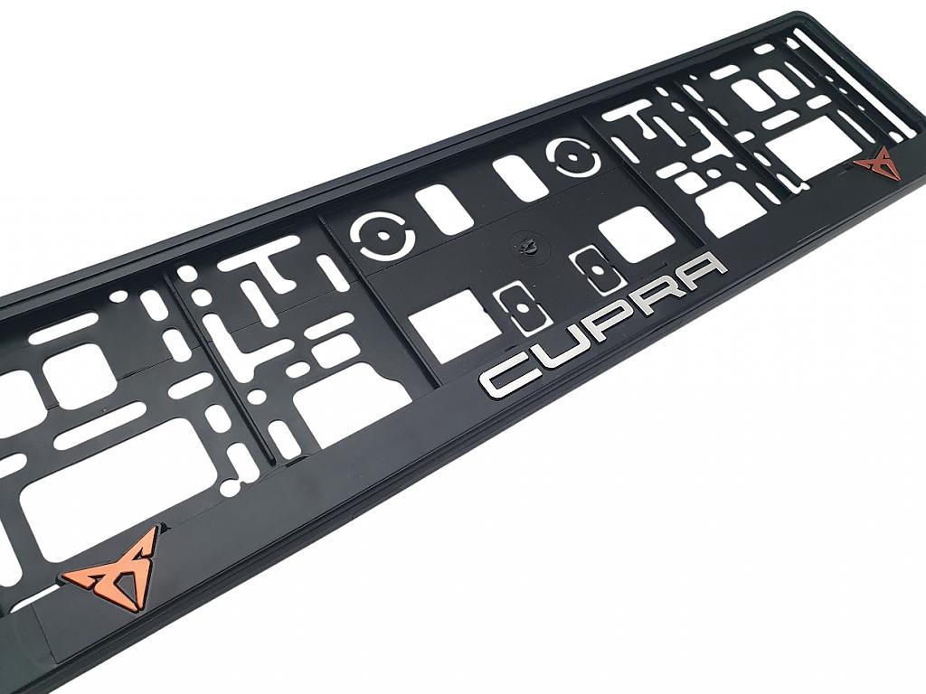 Podloka pod SPZ 3D CUPRA - stbrn