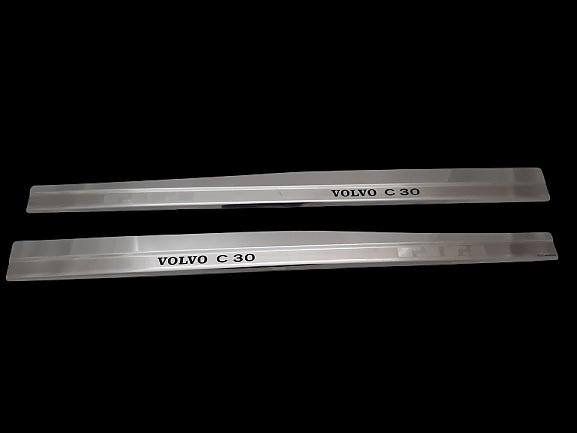 Kryty prah�-nerez VOLVO C30 - n�pis VOLVO C30