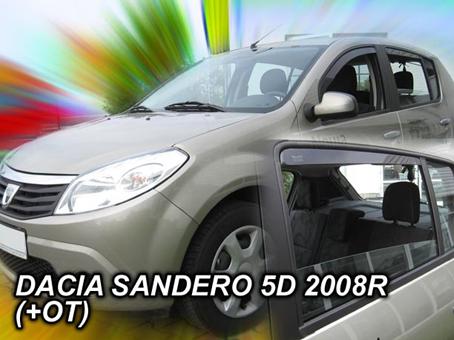 Deflektory-ofuky oken Dacia Sandero Stepway (+ zadn)