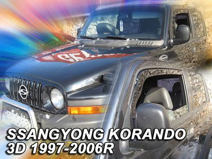 Deflektory-ofuky oken Ssangyong Korando
