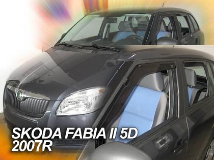 Deflektory-ofuky oken koda Fabia II combi