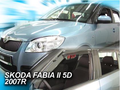 Deflektory-ofuky oken koda Fabia II htb.