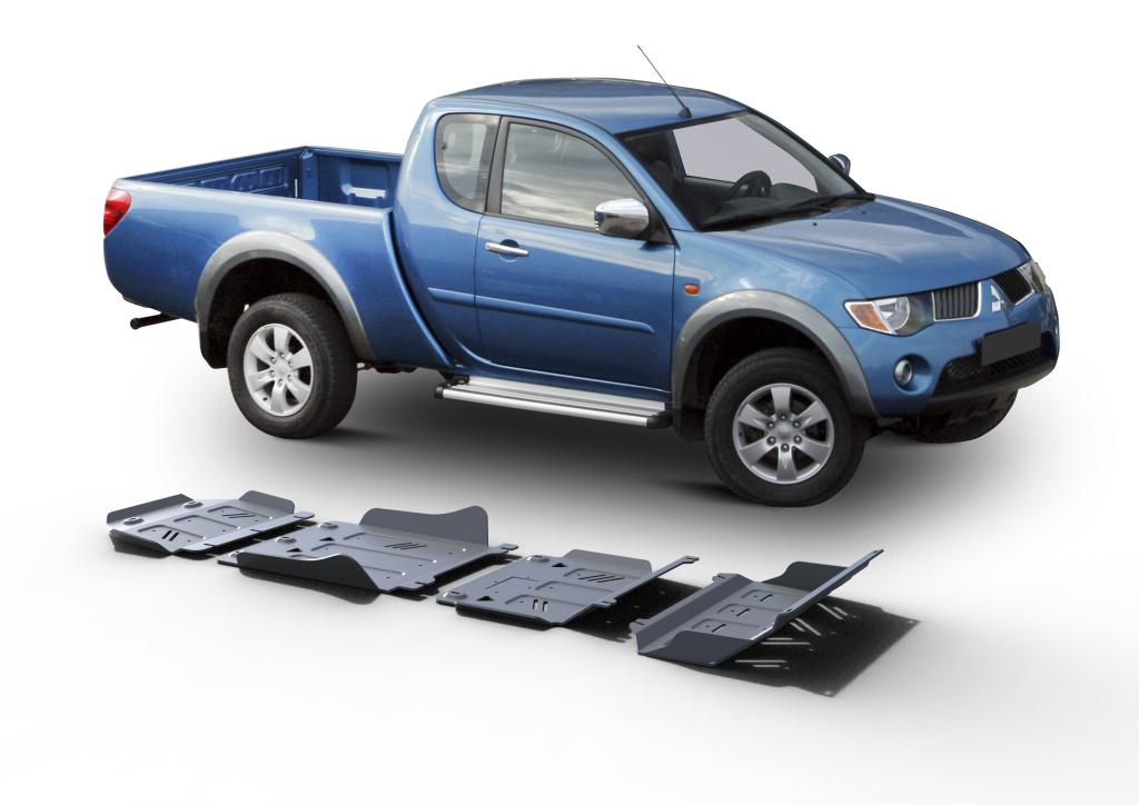 sada ALU krytů podvozku Mitsubishi Pajero Sport / Challenger / Montero Sport  - motor, radiátor, převodovka a rozdělovací převodovka
