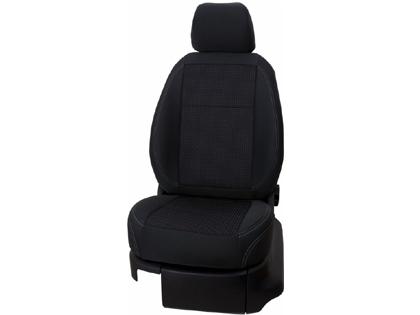 Autopotahy Exclusive, černo/bílá Škoda Fabia