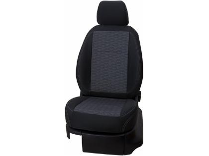 Autopotahy Exclusive, šedo/ černé Škoda Fabia II