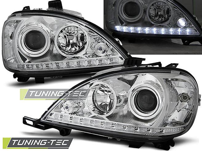 Pedn svtla chrom Devil Eyes Mercedes M W163
