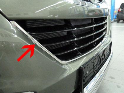 Nerez lita pedn masky Hyundai ix35