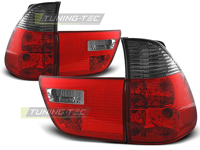 Zadn svtla BMW X5 erveno/kouov