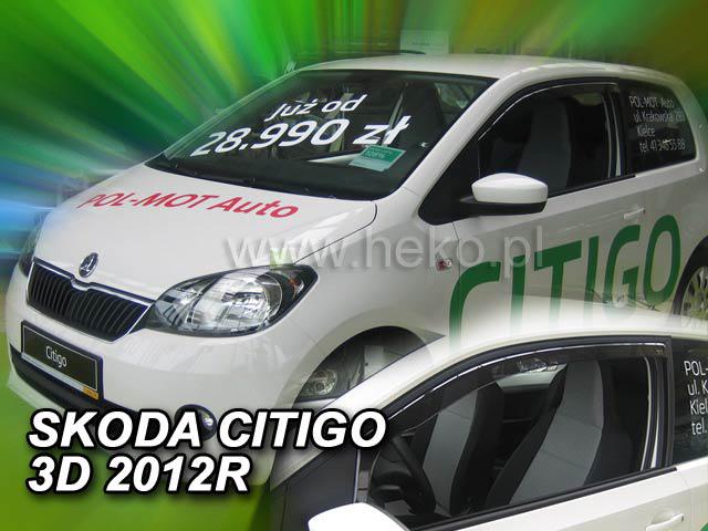 Deflektory-ofuky oken koda Citigo 3dv,