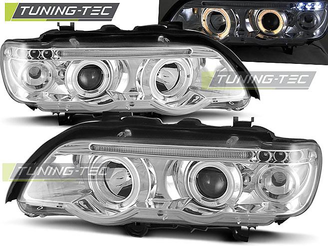 Pedn lampy s Angel Eyes BMW X5