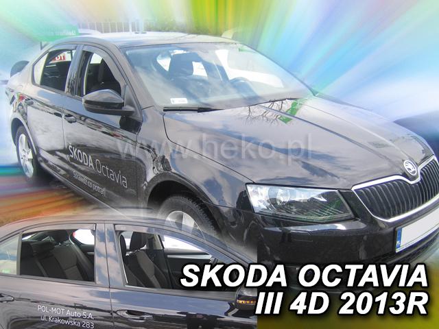 Deflektory-ofuky oken koda Octavia III + zadn