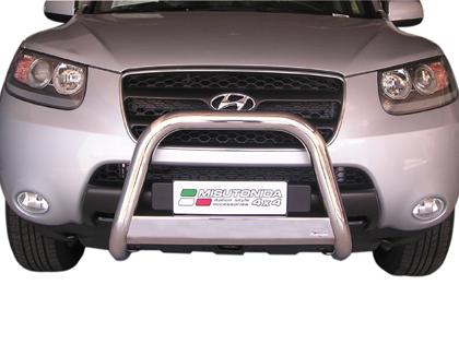 Nerezov� p�edn� ochrann� r�m Hyundai Santa-Fe II, 63mm