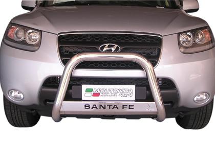 Nerezov� p�edn� ochrann� r�m Hyundai Santa-Fe II, 63mm