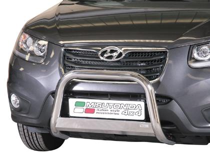 Nerezov� p�edn� ochrann� r�m Hyundai Santa-Fe II FL, 63mm