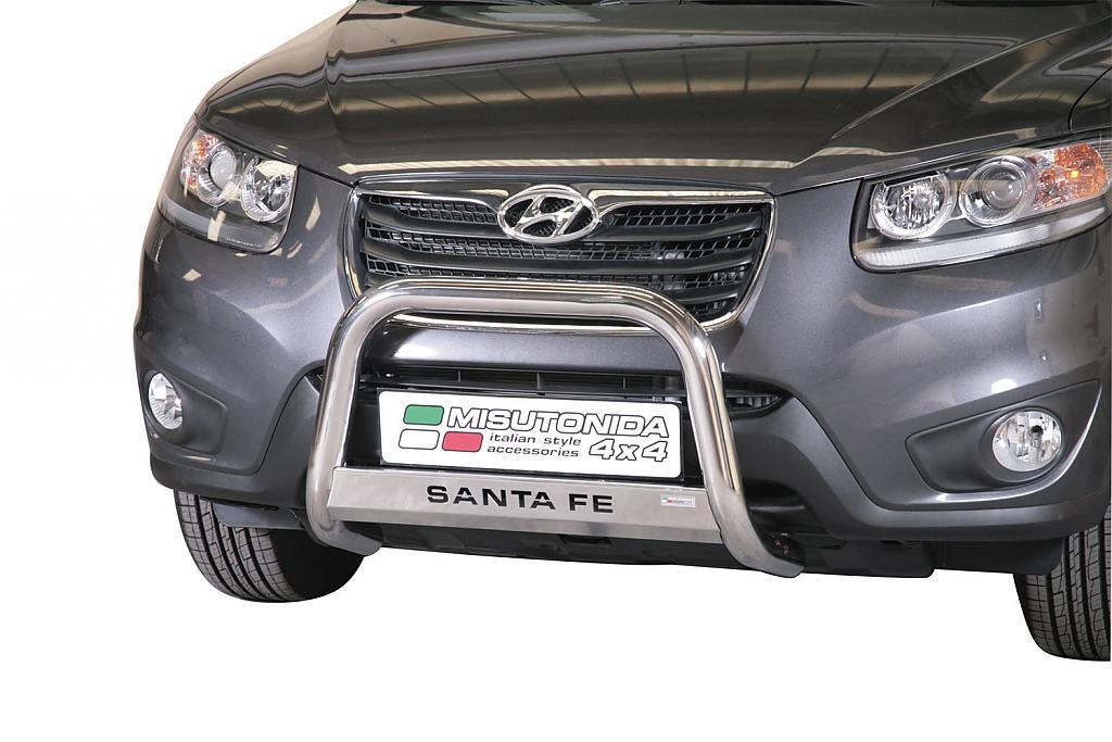 Nerezov� p�edn� ochrann� r�m Hyundai Santa-Fe II FL, 63mm