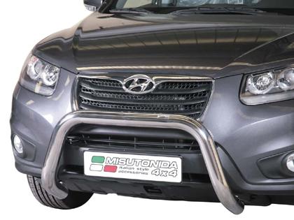 Nerezov� p�edn� ochrann� r�m Hyundai Santa-Fe II FL, 76mm