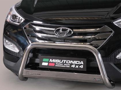 Nerezov� p�edn� ochrann� r�m Hyundai Santa-Fe III, 63mm