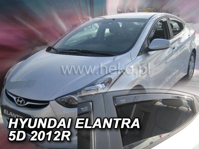 Deflektory-ofuky oken Hyundai Elantra V 4.dv.