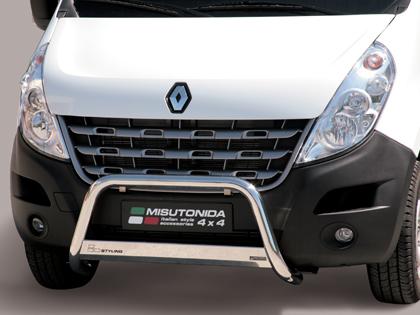 Nerezový přední ochranný rám Renault Master, 63mm