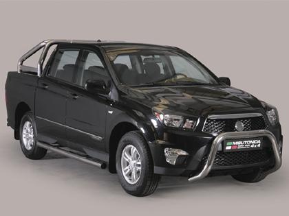 Nerezový přední ochranný rám SsangYong Actyon Sports FL, 76mm