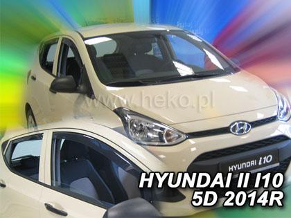 Deflektory-ofuky oken Hyundai i10 II 5-dv. + zadn