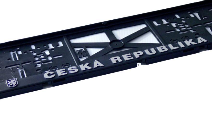 Podlo�ka pod SPZ 3D �ESK� REPUBLIKA