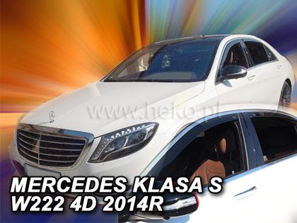 Deflektory-ofuky oken Mercedes S Class W222 + zadn