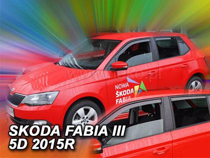 Deflektory-ofuky oken koda Fabia III, 5-dv. hatchback / kombi + zadn