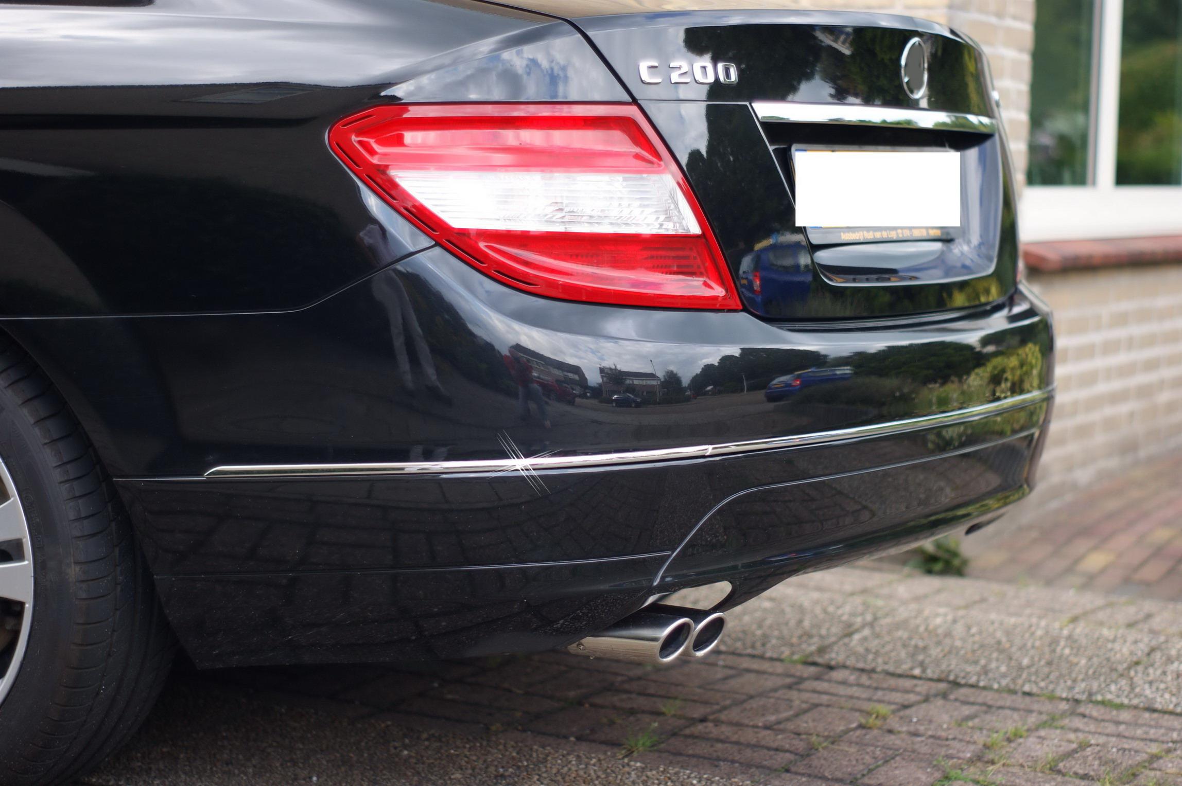 Chrom lita zadnho nraznku Mercedes C W204