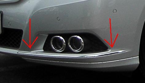 Chrom lita zadnho nraznku Mercedes E W212