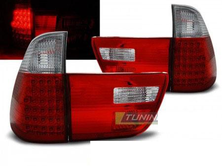 LED zadn svtla BMW X5 E53 erveno-bl