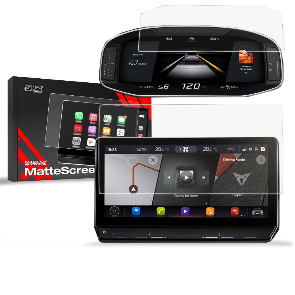 Matn folie na LCD display navigace Cupra Leon