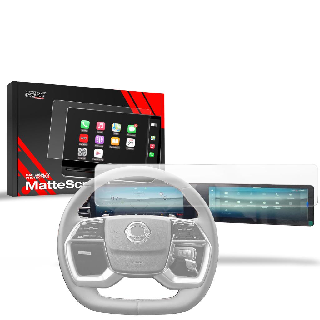 Matn folie na LCD display navigace SsangYong Torres 12,3" (2024)