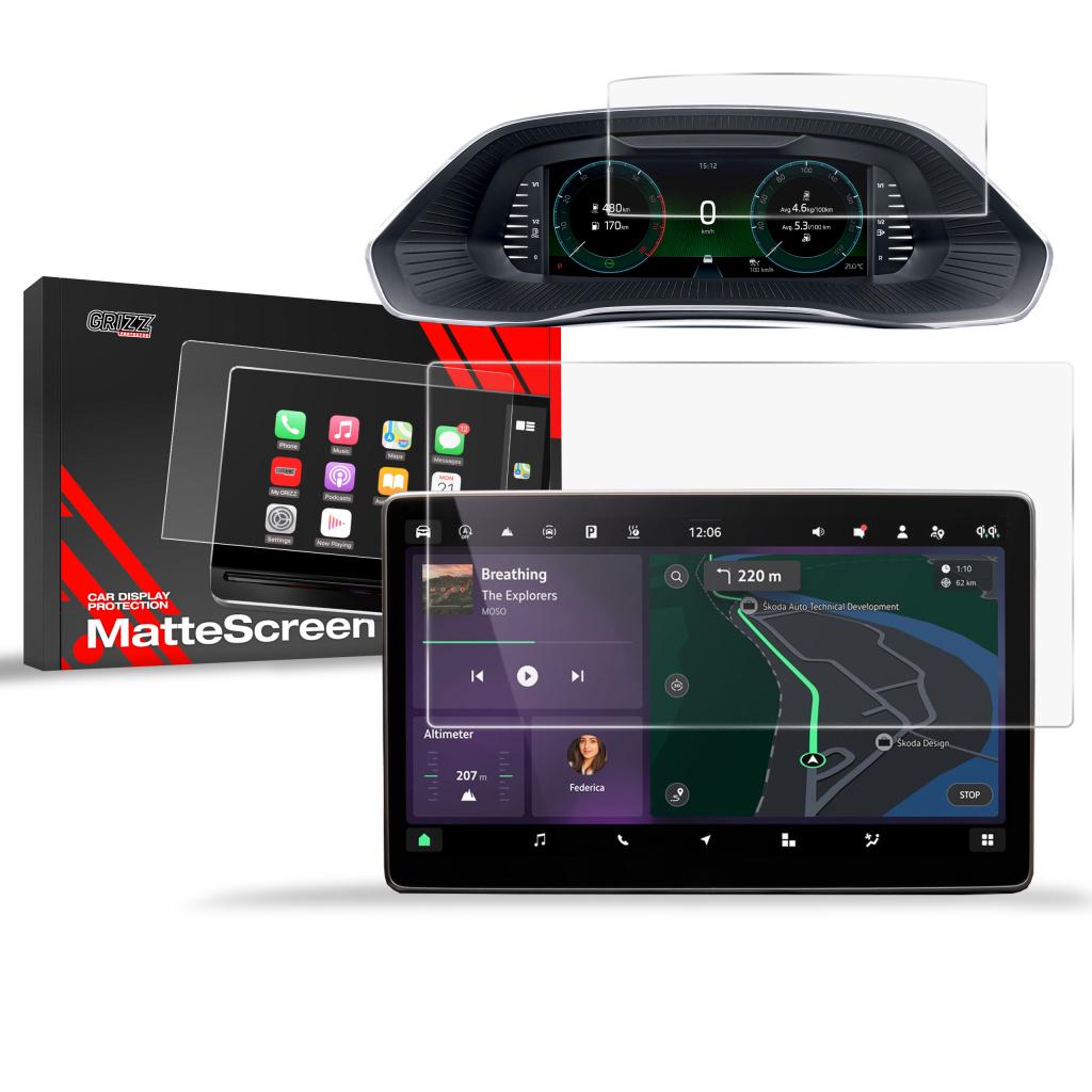 Matn� folie na LCD display navigace �koda Octavia 4 - JARN� V�PRODEJ